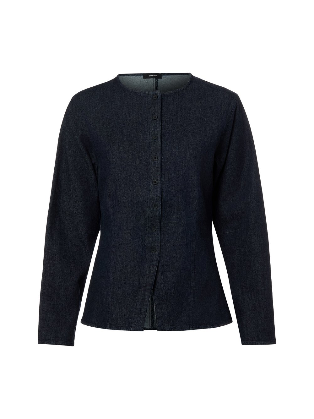 Opus Dżinsowa bluzka damska - Fartis Kobiety Bawełna niebieski jednolity, 38