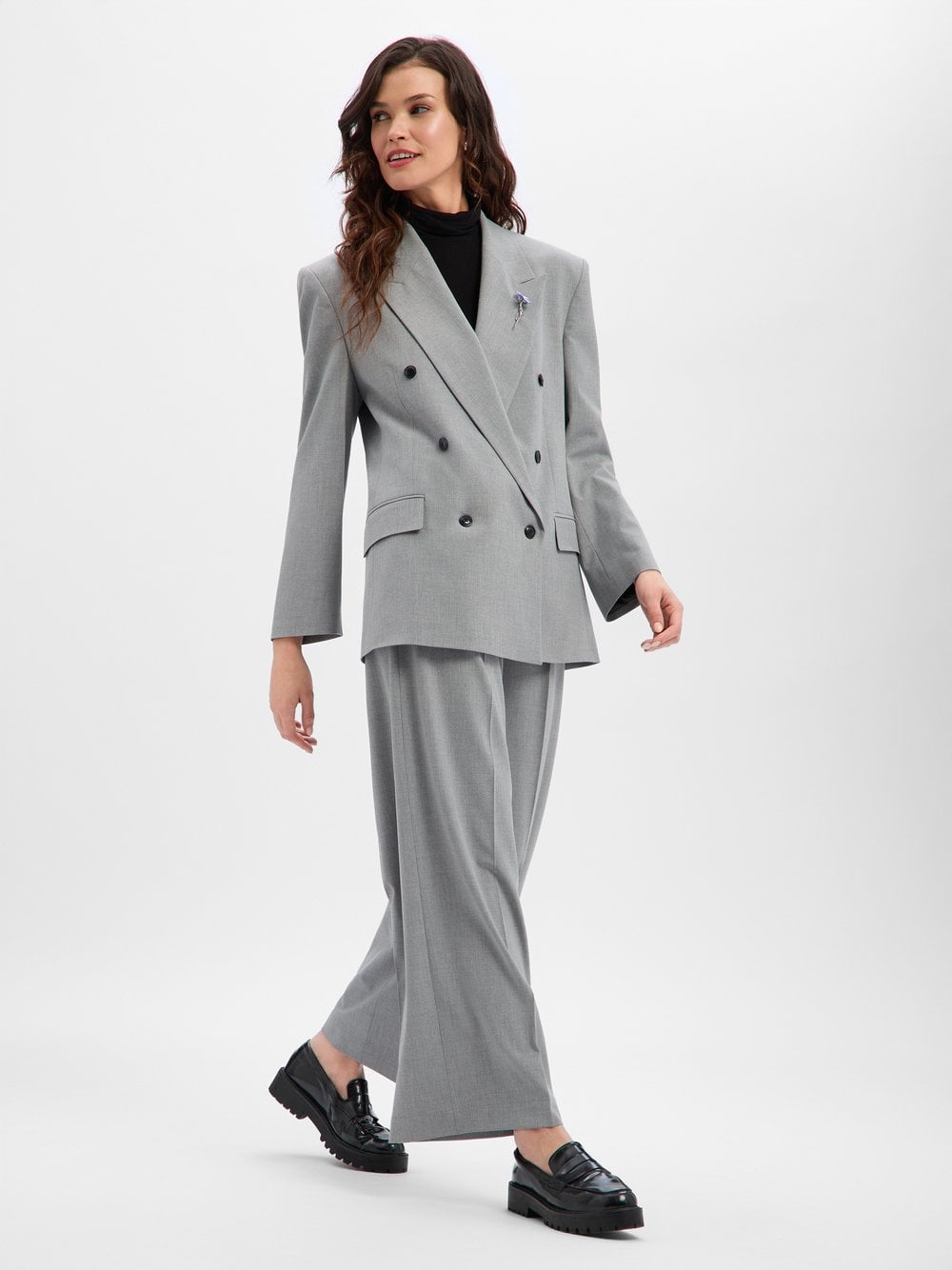 HUGO Marynarka damska - Antegi Kobiety szary jednolity, 36