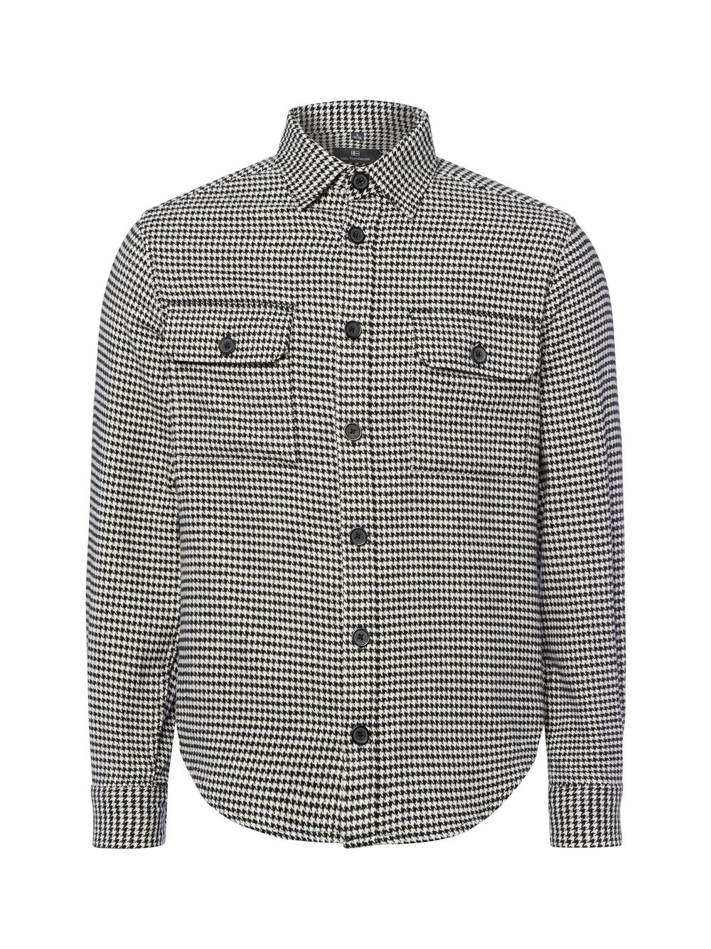 Nils Sundström Koszula męska Mężczyźni Regular Fit Bawełna wielokolorowy wzorzysty, M