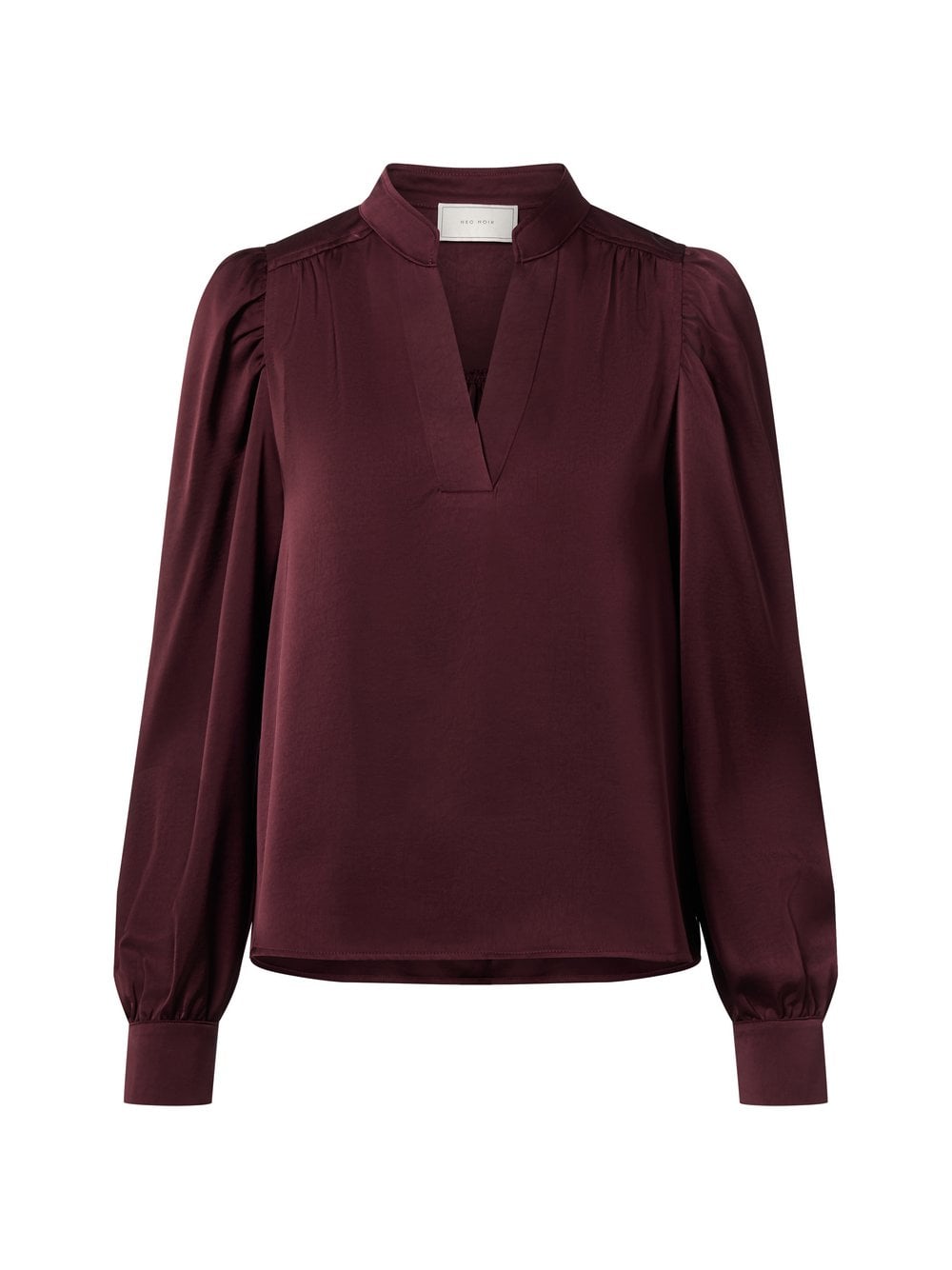 Neo Noir Bluzka damska - Rosslyn Kobiety Sztuczne włókno czerwony jednolity, 34