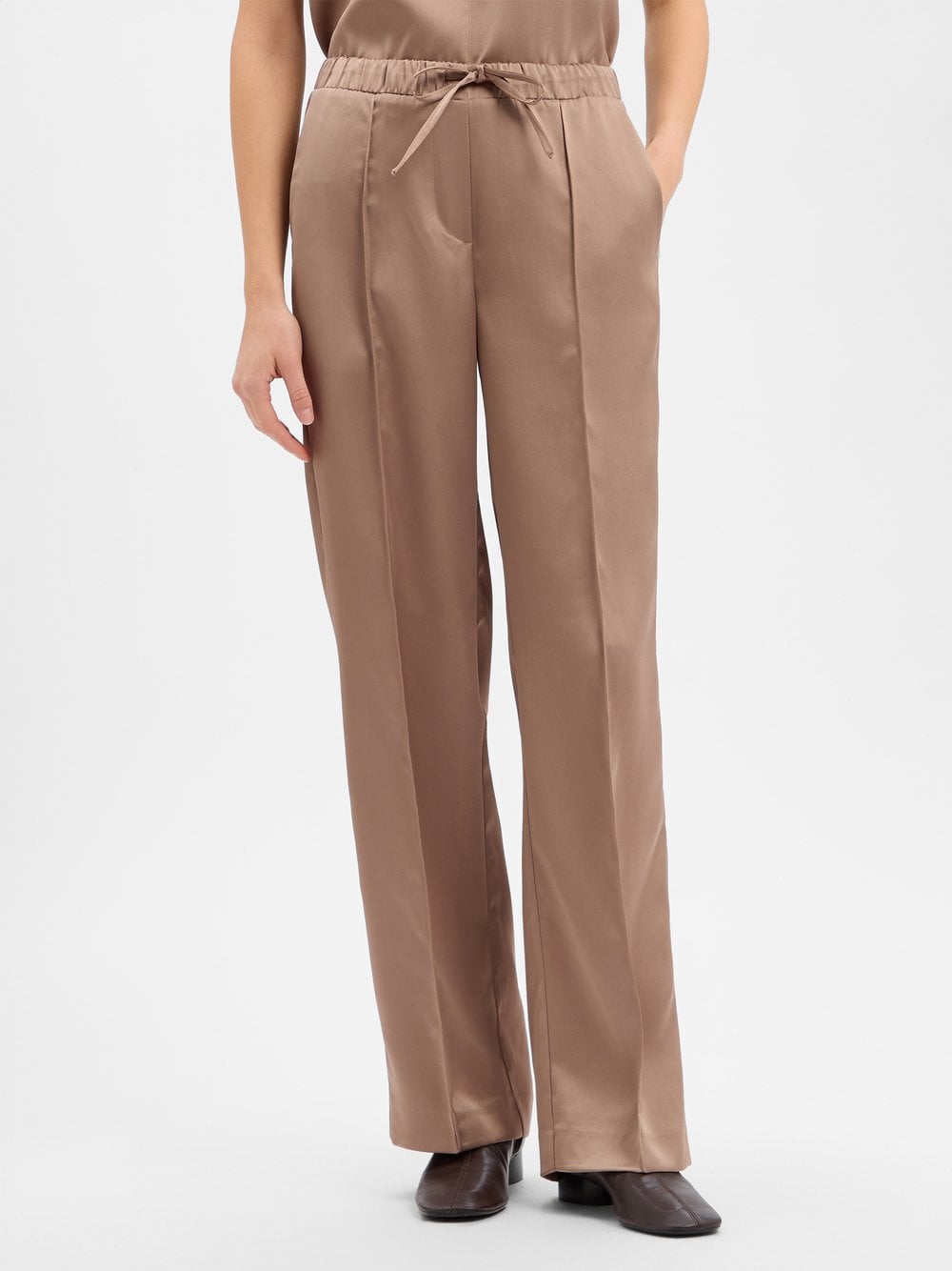 Opus Damskie spodnie do biegania - Melane cosmic Kobiety Sztuczne włókno beżowy|różowy|złoty jednolity, 36