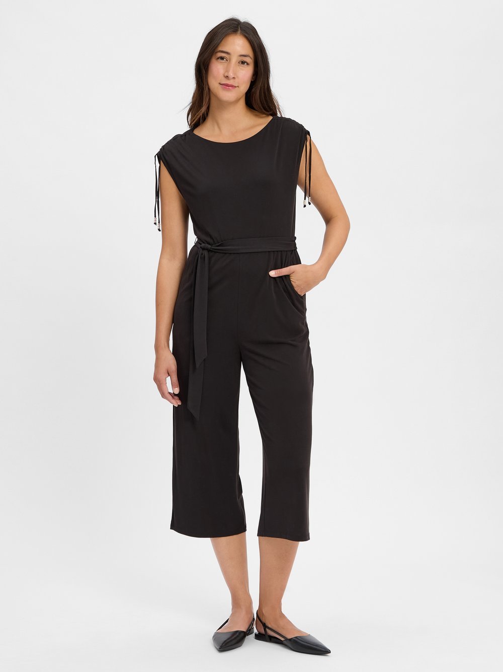 s.Oliver BLACK LABEL Kombinezon damski Kobiety czarny jednolity, 38