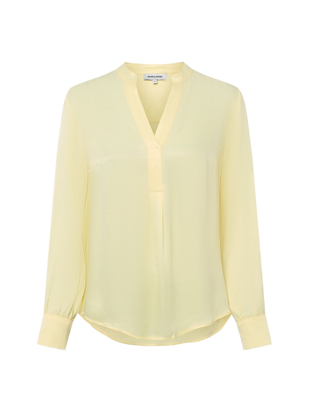 More & More Bluzka damska tunika Kobiety wiskoza żółty jednolity, 44