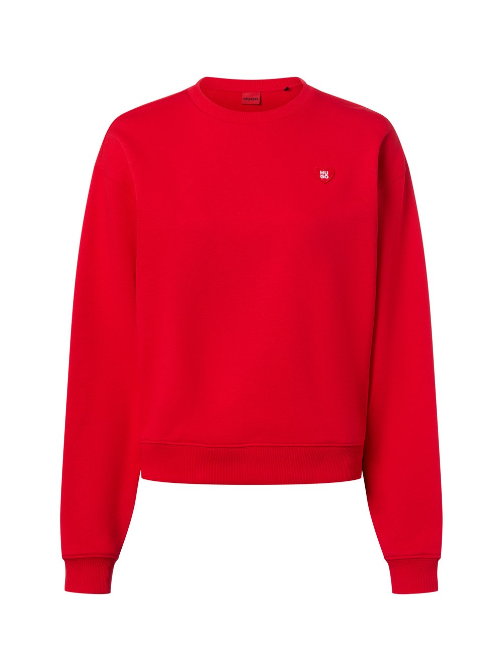 HUGO Bluza damska - Deroxina Kobiety Bawełna czerwony jednolity, S