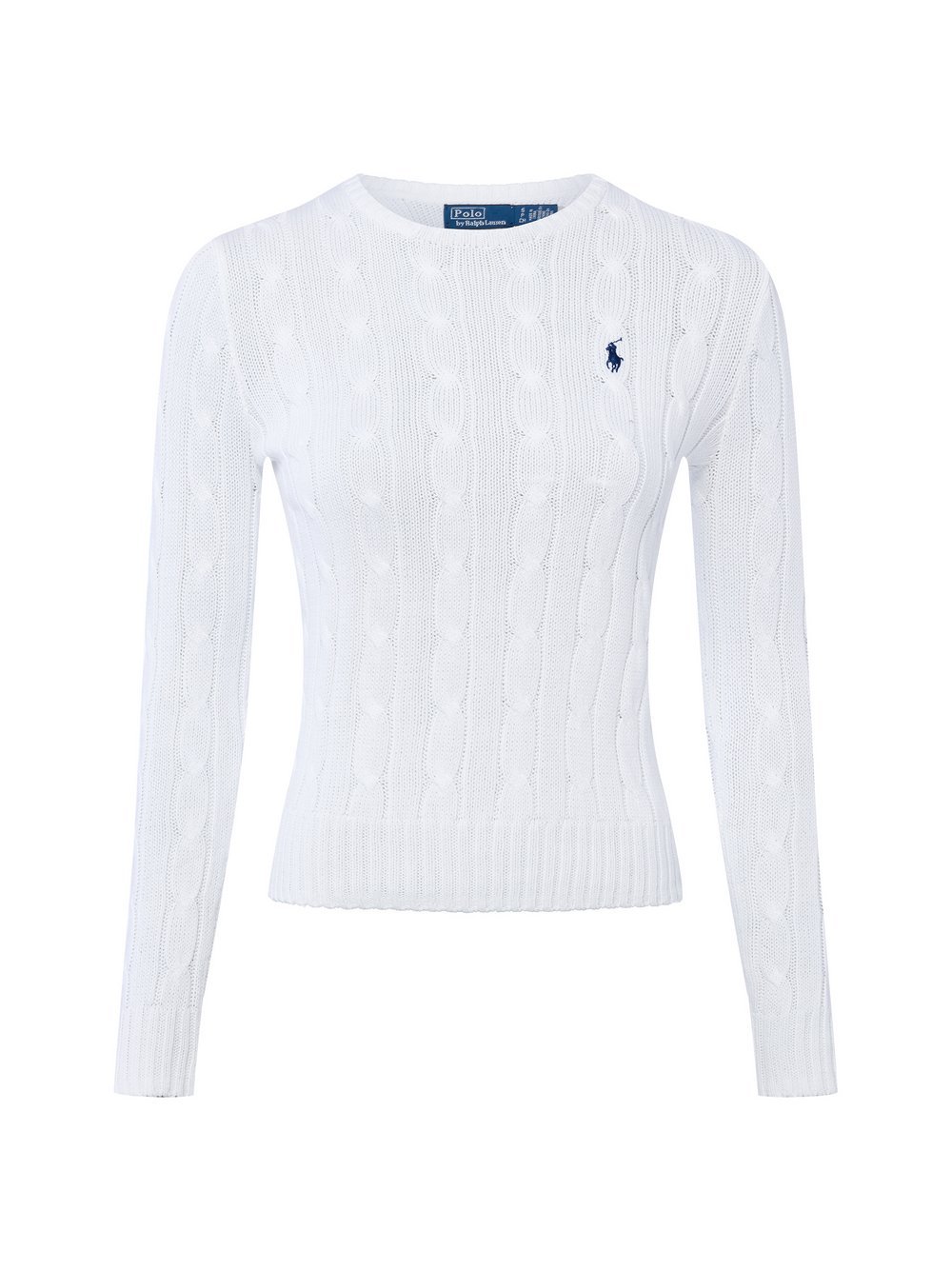 Polo Ralph Lauren Sweter damski z dzianiny Kobiety Bawełna niebieski jednolity, L
