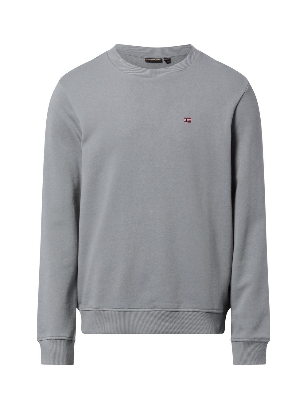 Napapijri Bluza męska - Balis Mężczyźni Bawełna szary jednolity, L