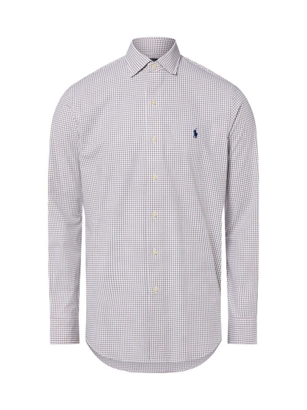 Polo Ralph Lauren Męska koszula biznesowa Mężczyźni Modern Fit Bawełna brązowy w kratkę, S