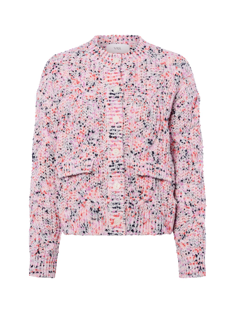 Y.A.S Kardigan damski - YASConfetti Kobiety różowy marmurkowy, 34