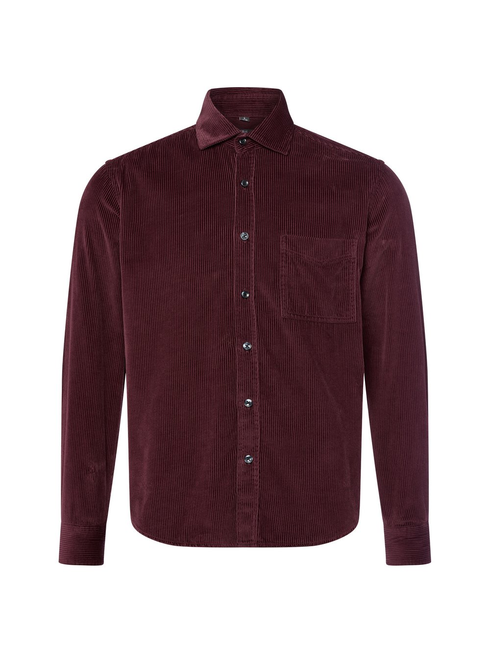 Nils Sundström Męska koszula sztruksowa Mężczyźni Regular Fit Bawełna lila jednolity, L