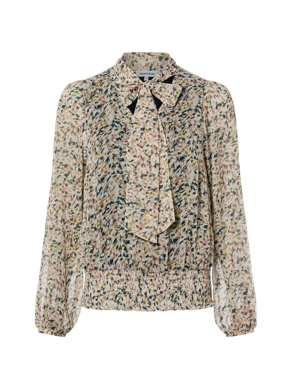 More & More Rozkloszowana bluzka damska Kobiety biały|wielokolorowy|beżowy wzorzysty, 38