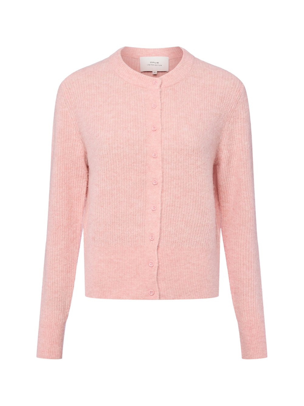 Opus Damski kardigan z zawartością alpaki - Dreni Kobiety Sztuczne włókno różowy marmurkowy, 40