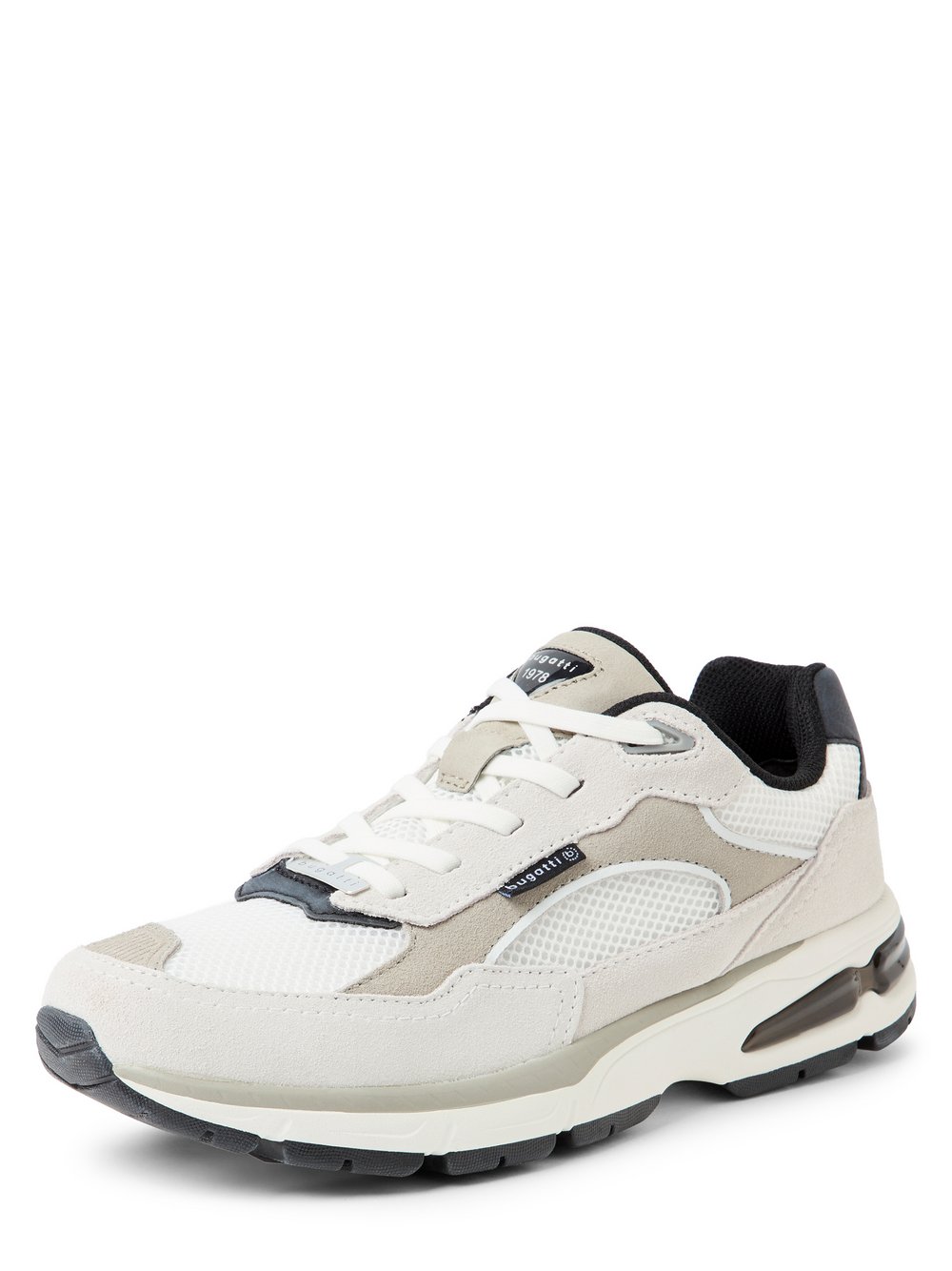 Bugatti Męskie buty sportowe Mężczyźni Tekstylia szary jednolity, 41