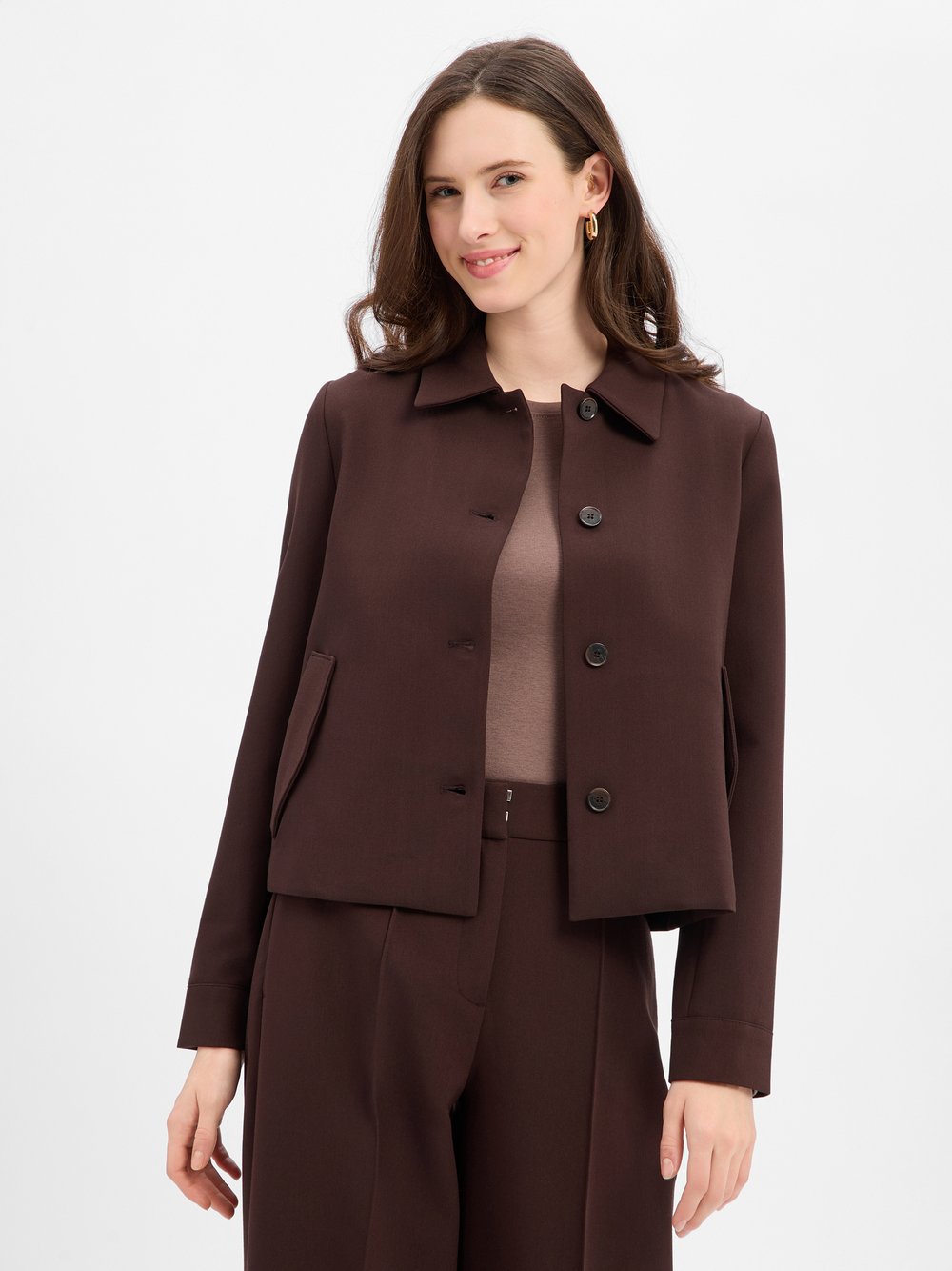 Someday Krótka marynarka damska - Nanuna Kobiety brązowy jednolity, 36