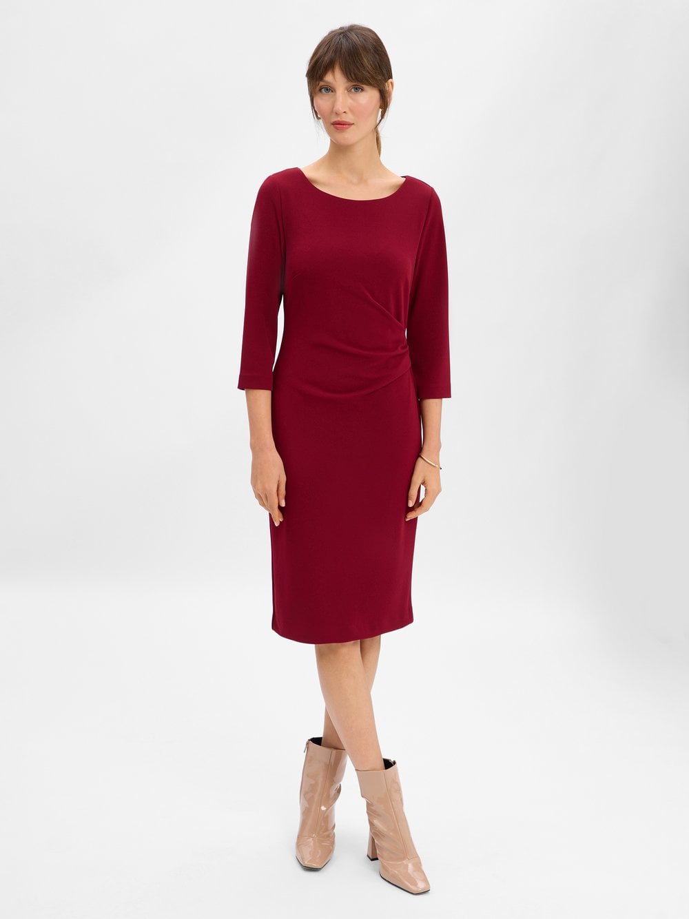 Ambiance Sukienka damska shift Kobiety czerwony jednolity, 38