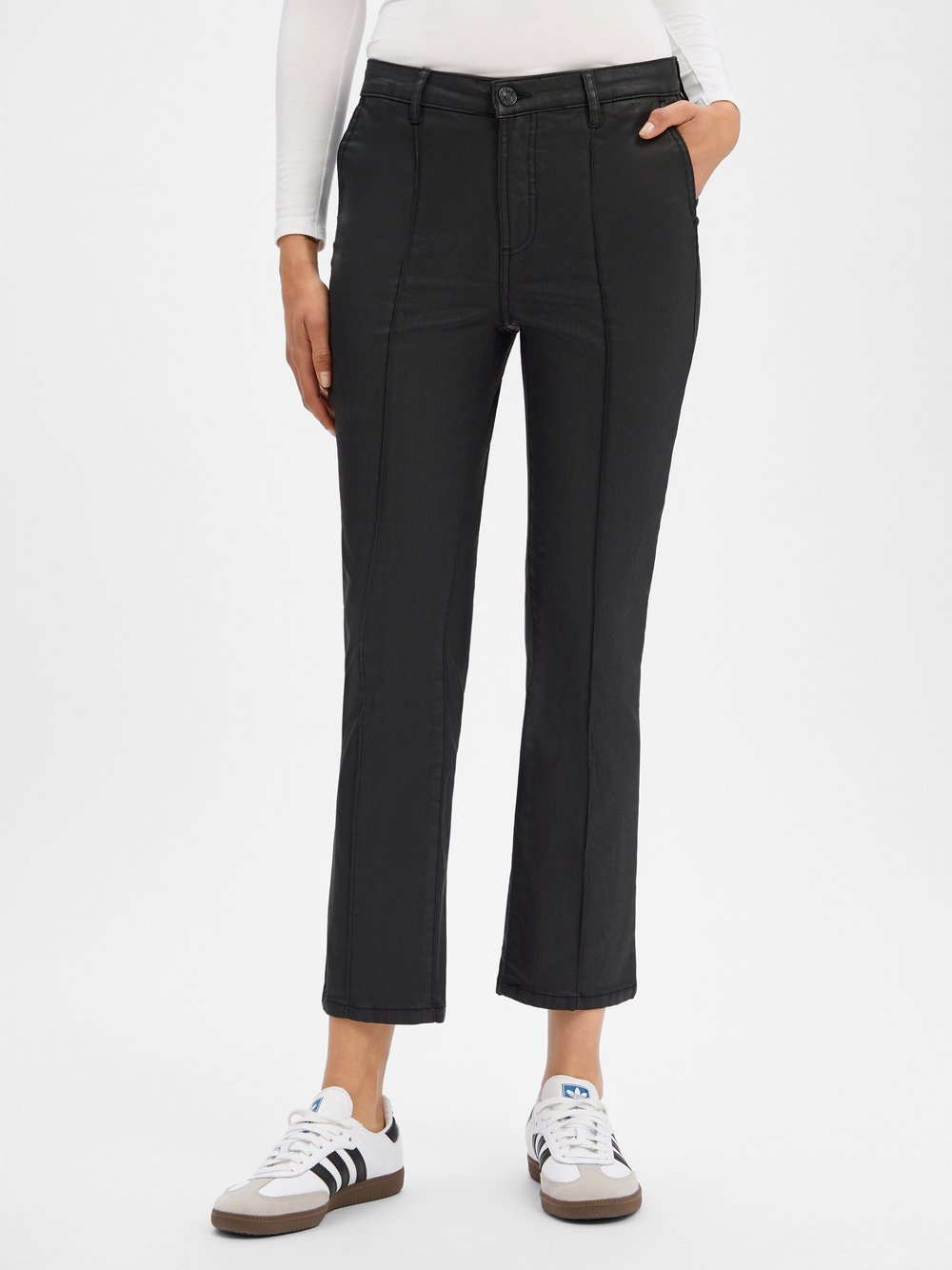 Opus Spodnie - Ebbi Kobiety Bawełna czarny jednolity, 38-28