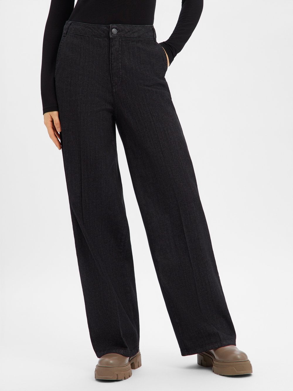 More & More Dżinsy Kobiety Bawełna czarny jednolity, 44