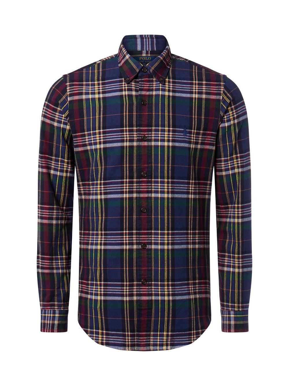 Polo Ralph Lauren Męska koszula casual Mężczyźni Regular Fit Bawełna niebieski|wielokolorowy w kratkę, XL