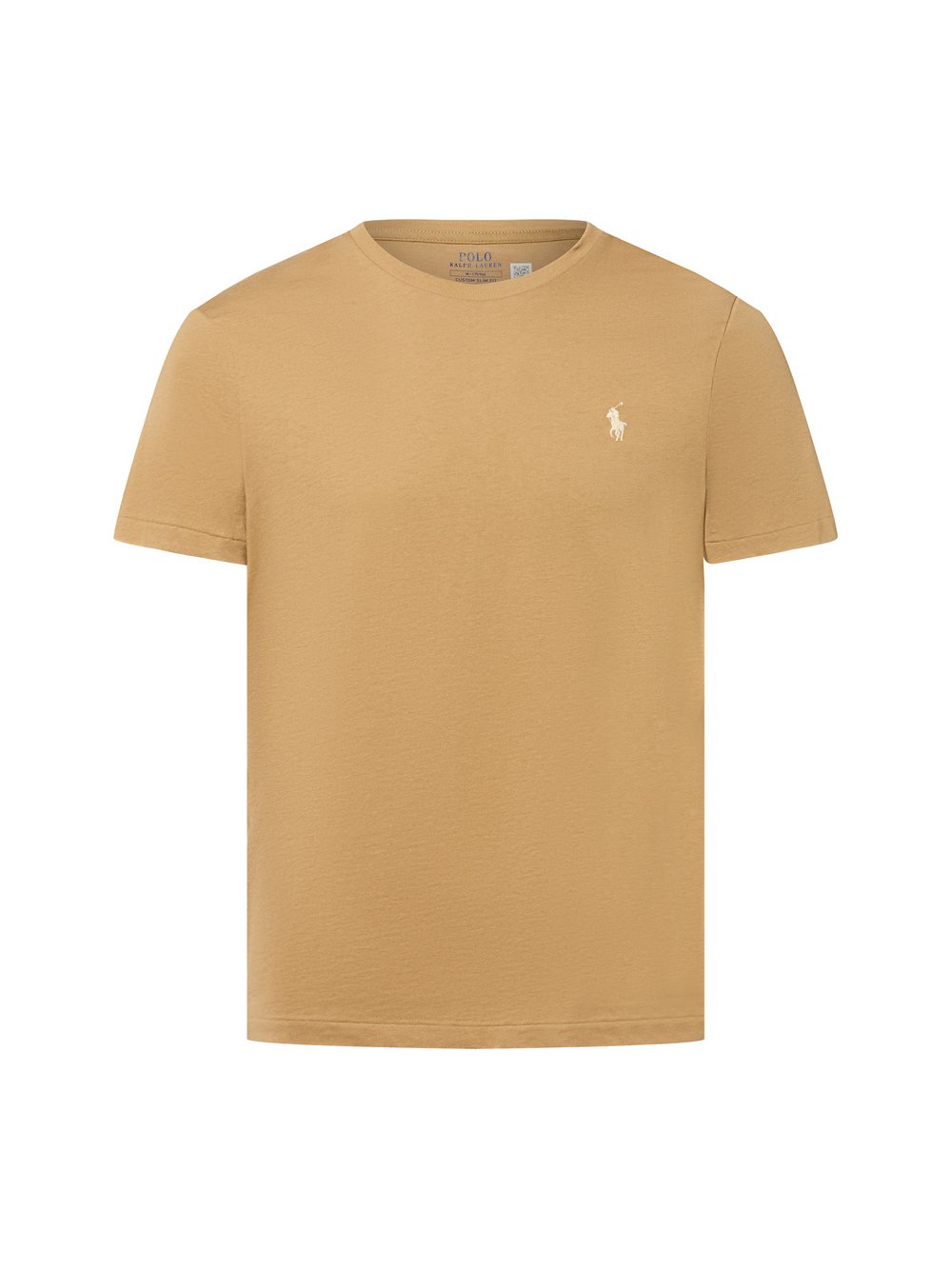 Polo Ralph Lauren Koszulka męska Mężczyźni Bawełna beżowy jednolity, M