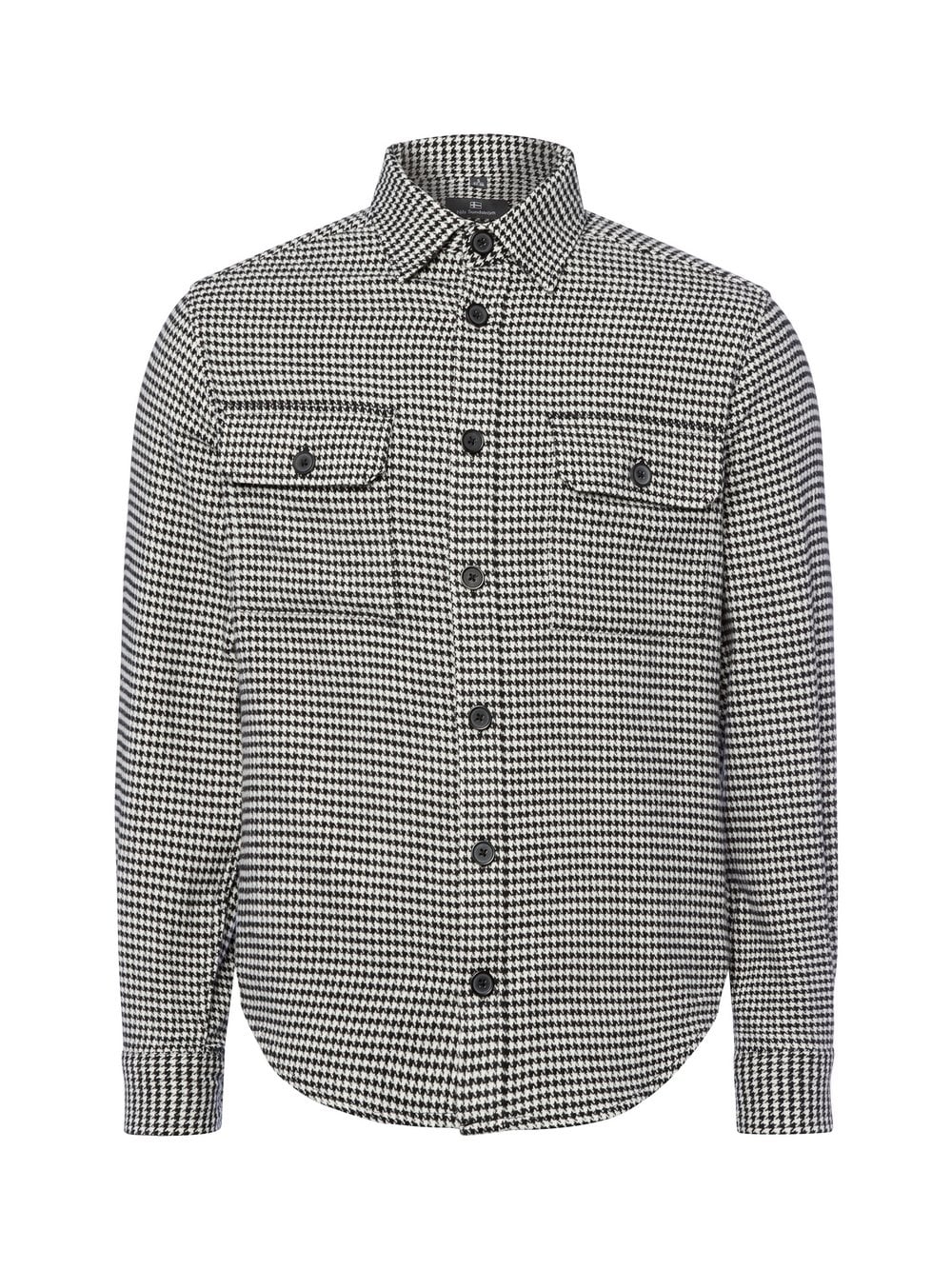 Nils Sundström Koszula męska Mężczyźni Regular Fit Bawełna wielokolorowy wzorzysty, S