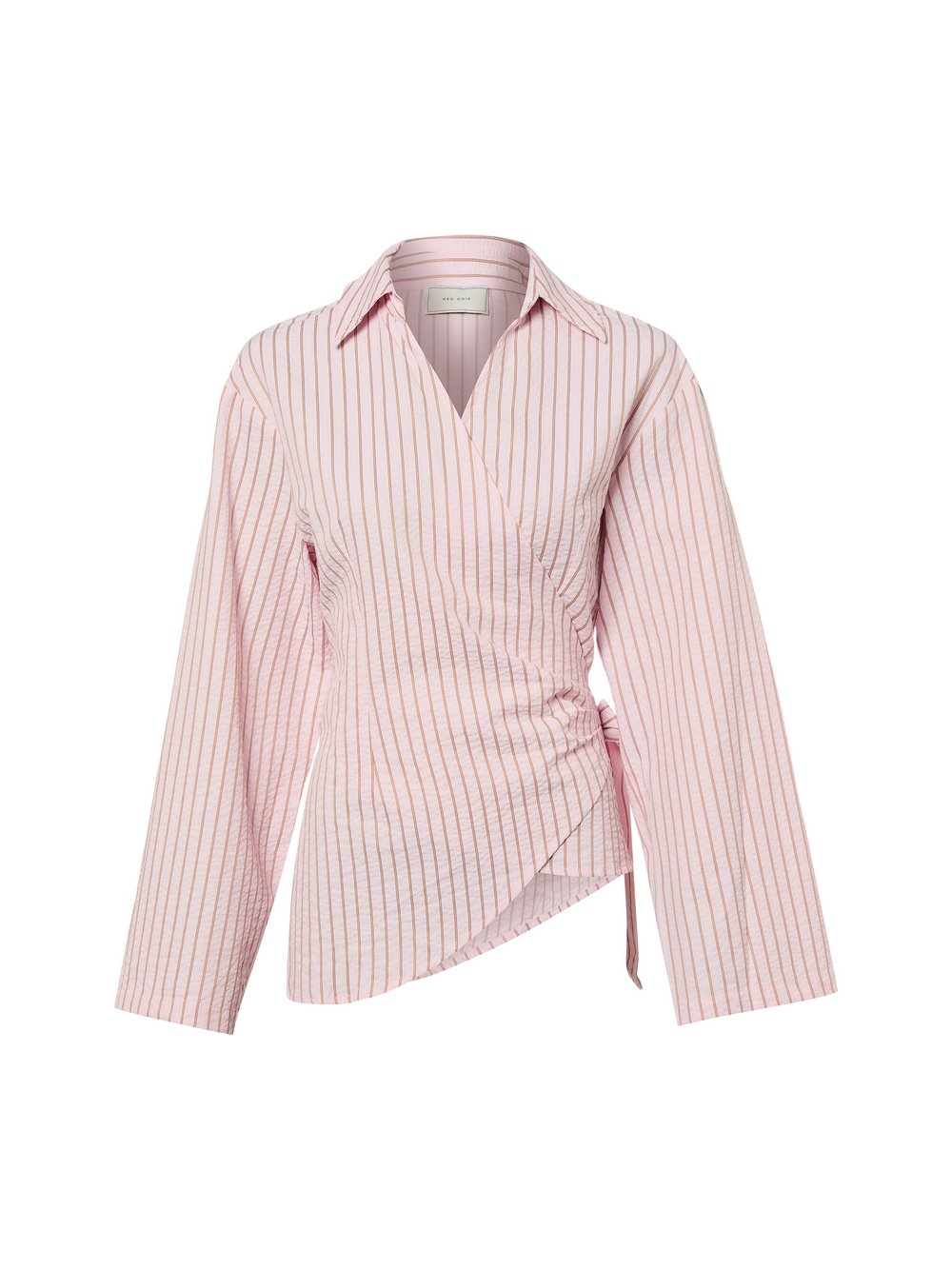 Neo Noir Bluzka damska - Tifuna Kobiety Bawełna różowy|brązowy w paski, 38