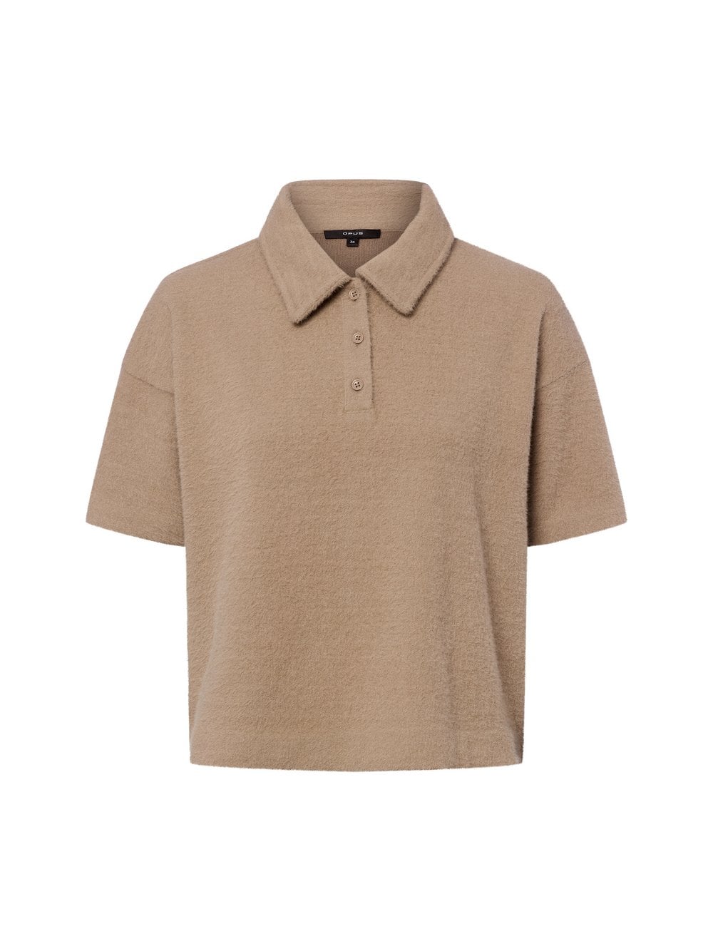 Opus Damska koszulka polo - Geludi Kobiety brązowy|szary jednolity, 40