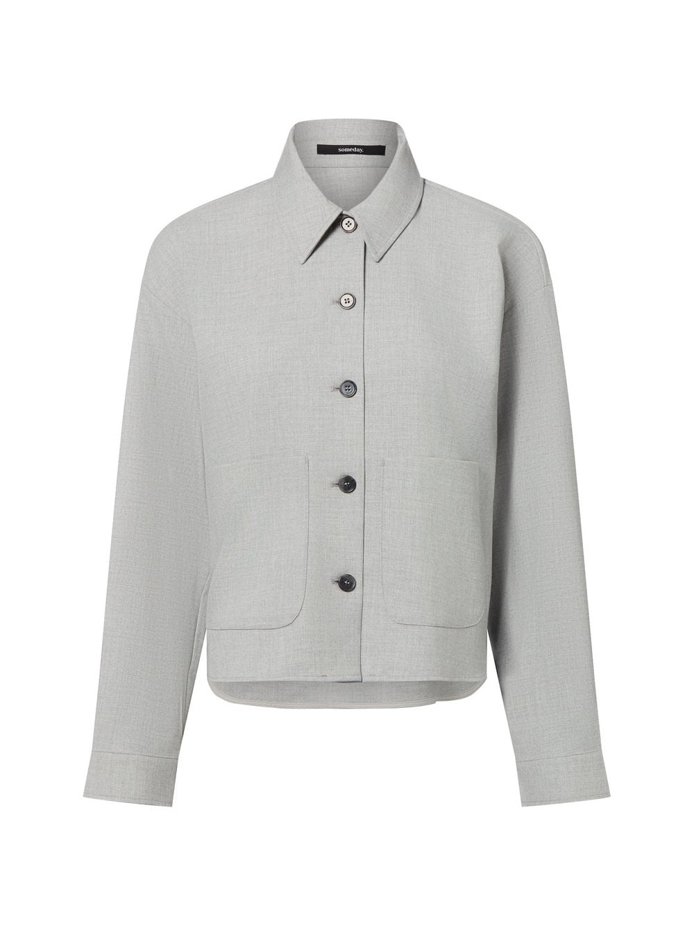 Someday Bluzka koszulowa damska - Zaari Kobiety szary marmurkowy, 36