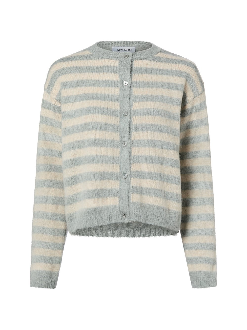 More & More Kardigan damski Kobiety beżowy|szary w paski, 46