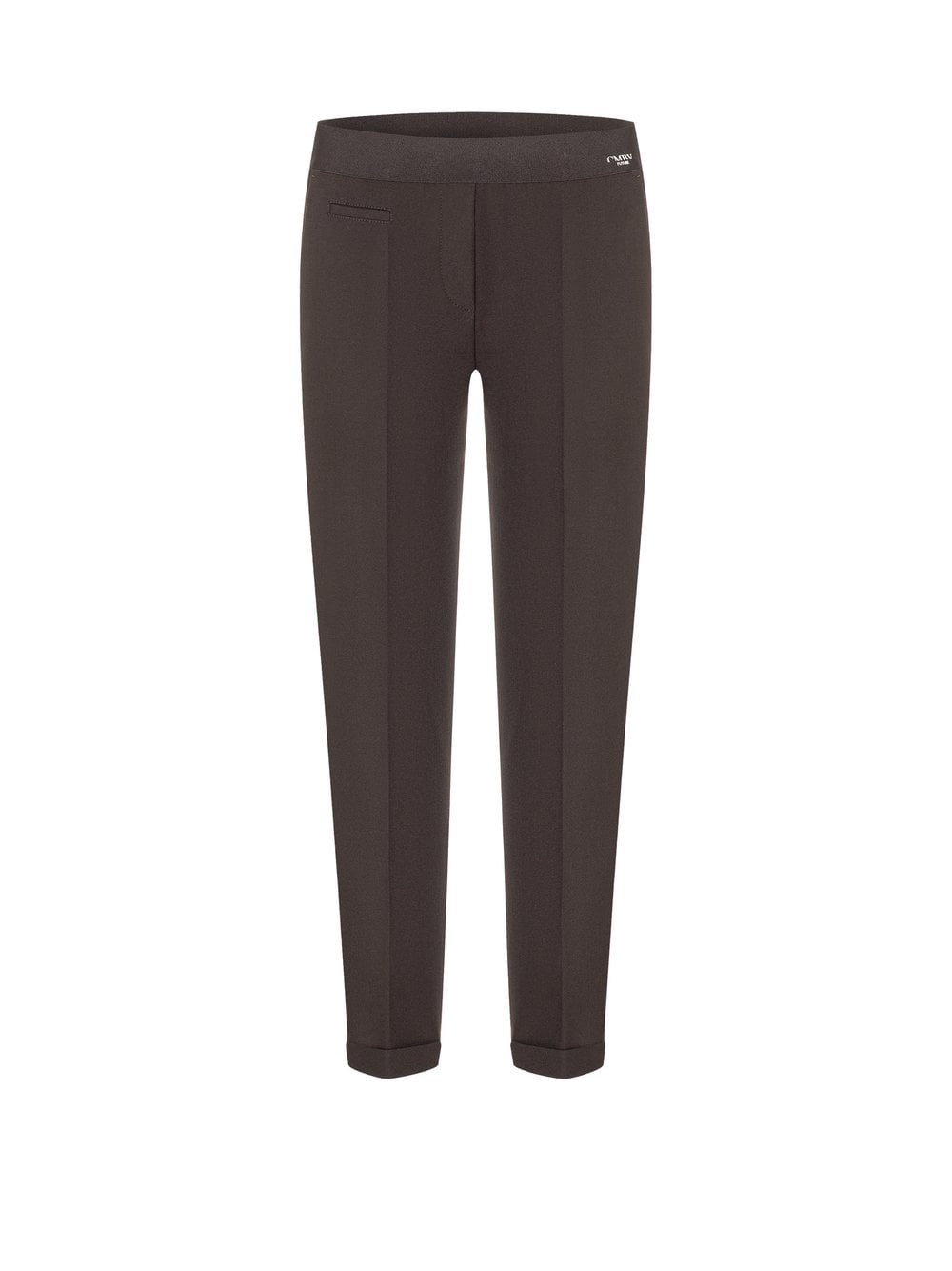 Cambio Damskie spodnie materiałowe - Kim Kobiety Sztuczne włókno brązowy jednolity, 38