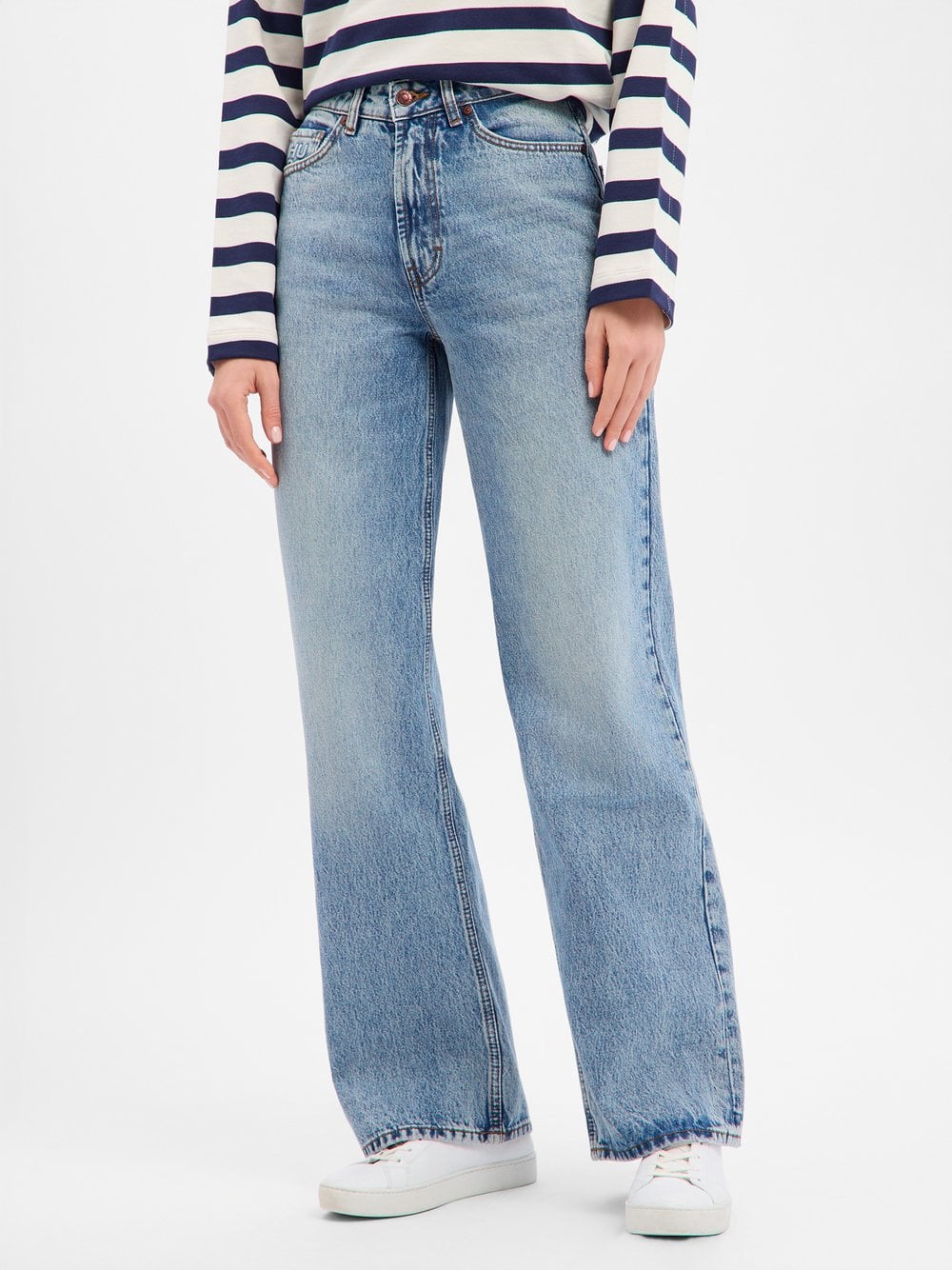 HUGO Dżinsy typu boyfriend - 937_14 Kobiety Bawełna niebieski jednolity, 29-32