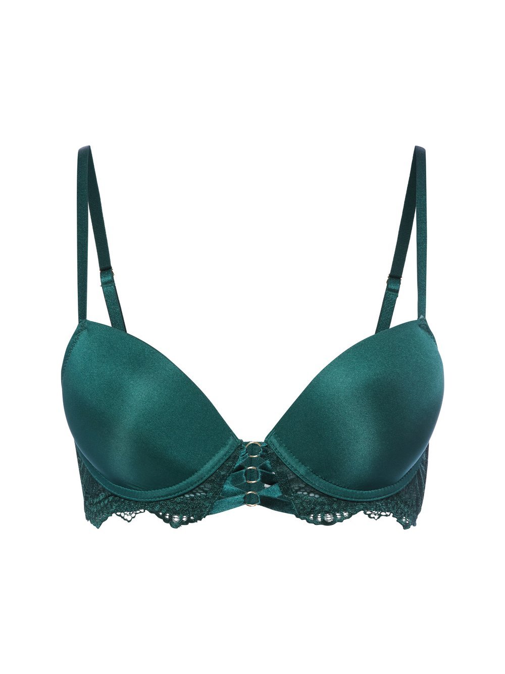 Lascana Biustonosz damski na fiszbinach Kobiety zielony jednolity, 75B