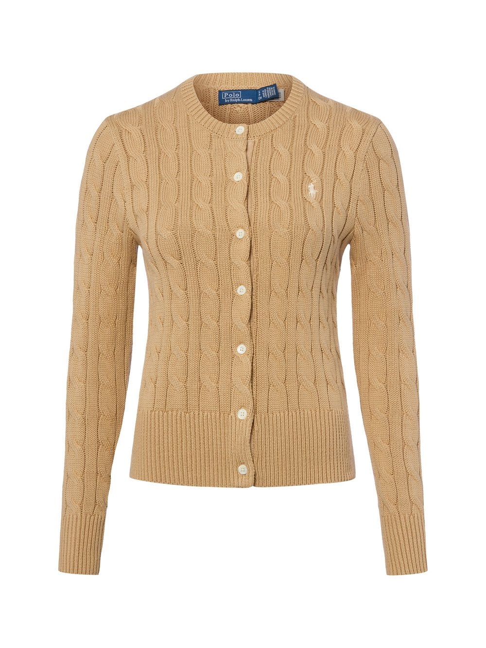 Polo Ralph Lauren Kardigan damski Kobiety Bawełna brązowy jednolity, M