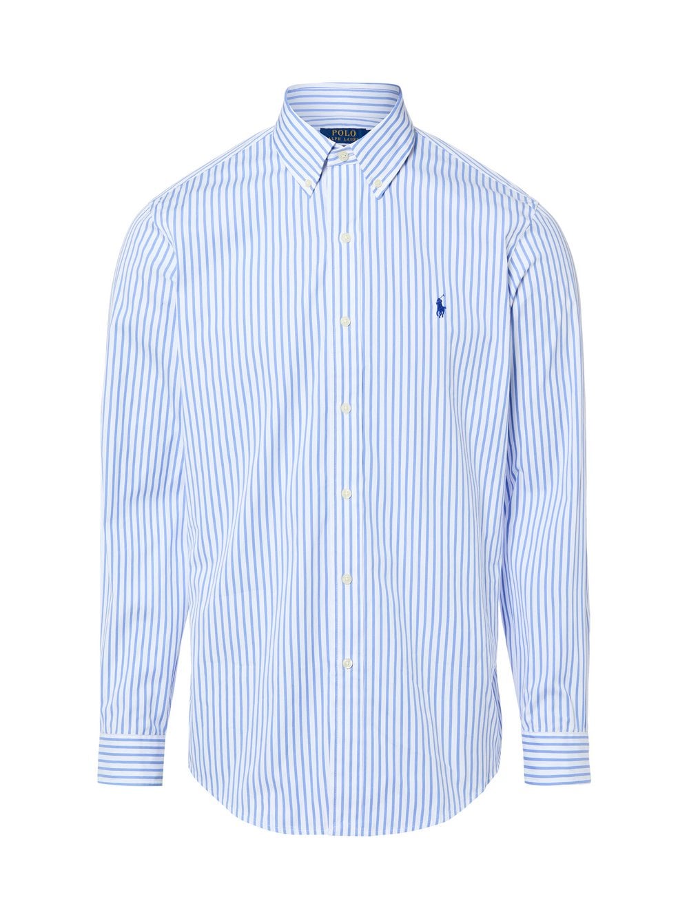 Polo Ralph Lauren Męska koszula casualowa - Custom Fit Mężczyźni Regular Fit Bawełna niebieski|biały w paski, XXL