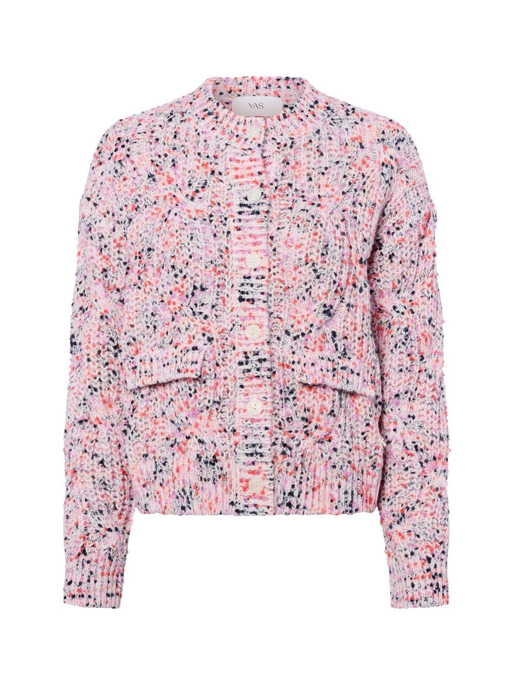 Y.A.S Kardigan damski - YASConfetti Kobiety różowy marmurkowy, 40