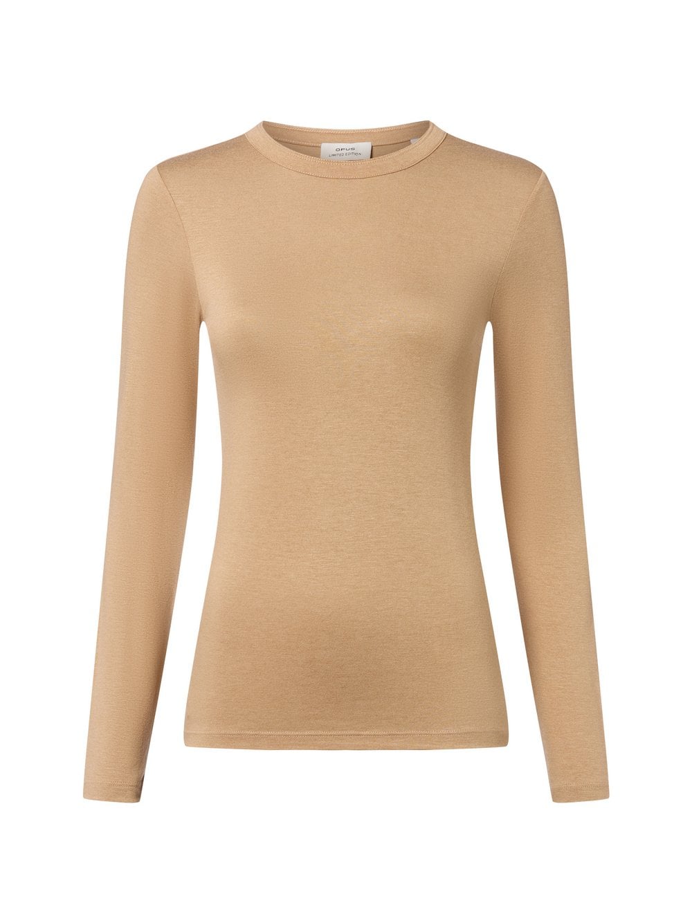 Opus Damska koszulka z długim rękawem - Sifa Kobiety beżowy jednolity, 42