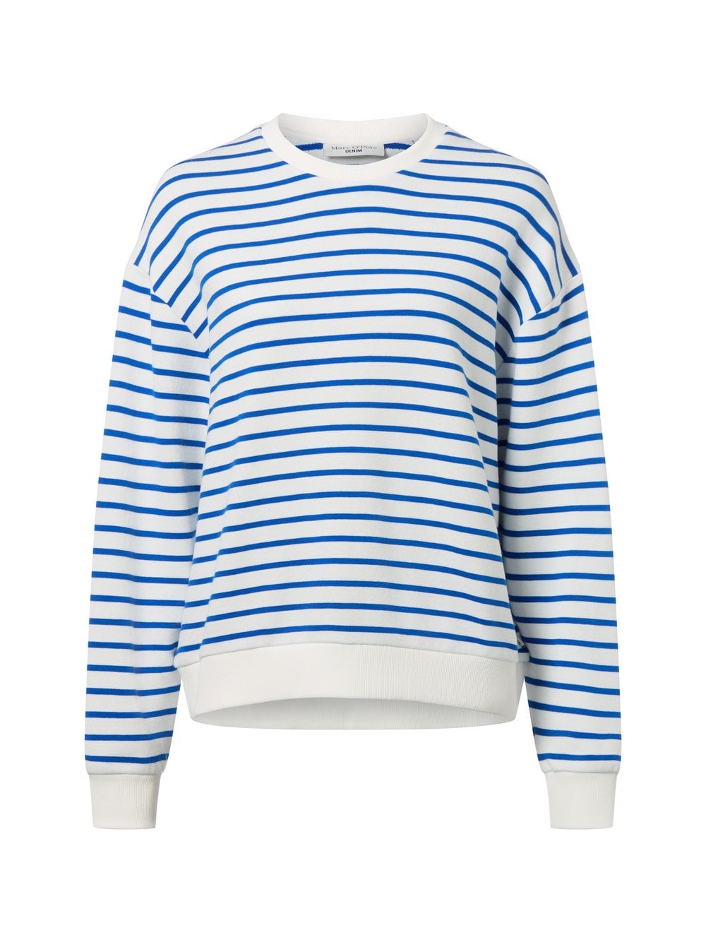 Marc O'Polo Denim Bluza damska Kobiety Bawełna niebieski|biały w paski, L