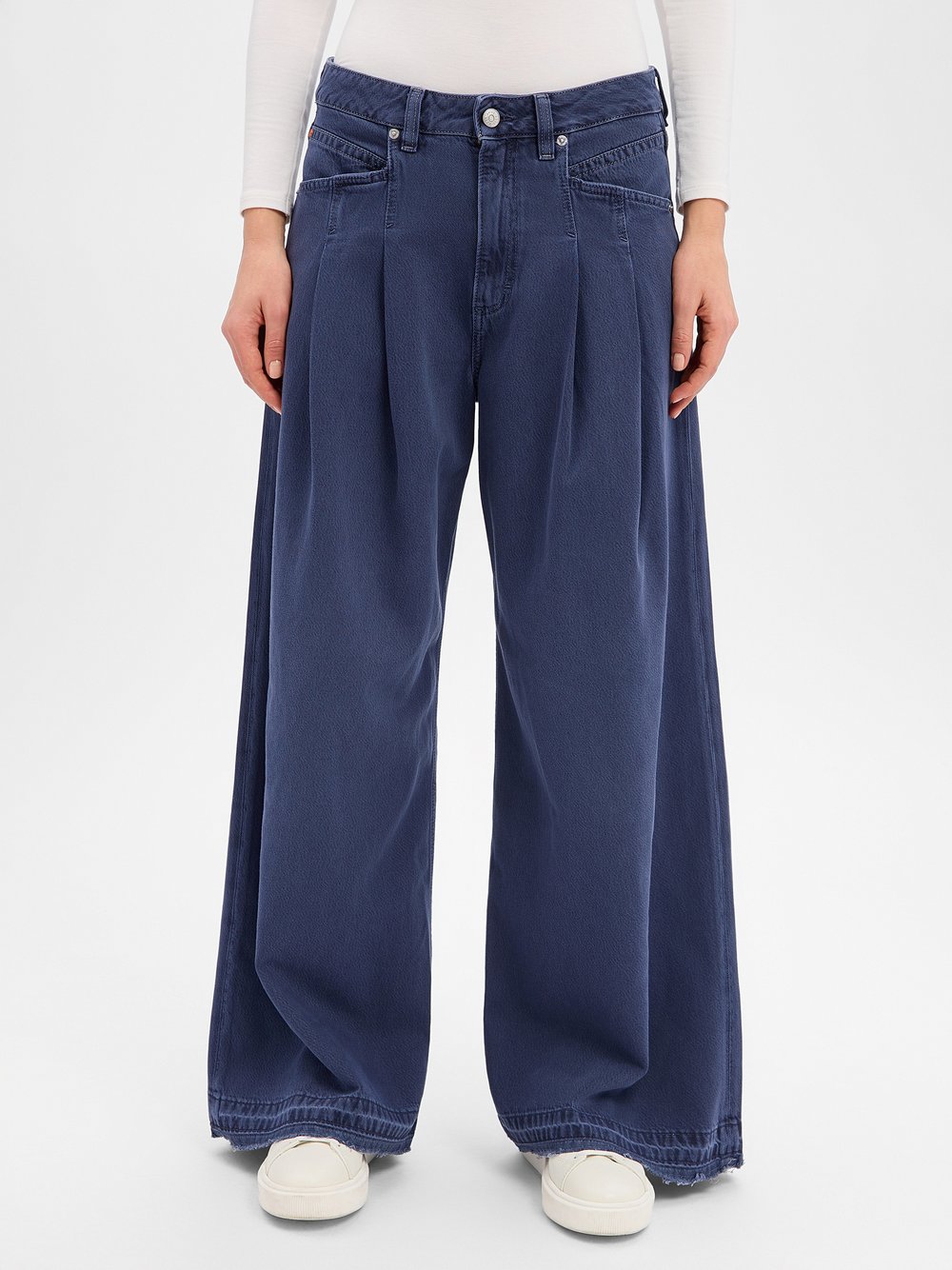 BOSS Orange Dżinsy workowate - slouchy Kobiety Jeansy niebieski jednolity, 31-32