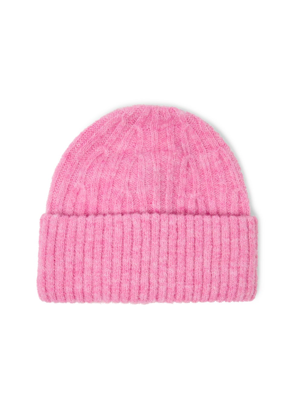 american vintage Damska czapka z dzianiny z alpaką i lnem - East Kobiety Sztuczne włókno wyrazisty róż marmurkowy, ONE SIZE