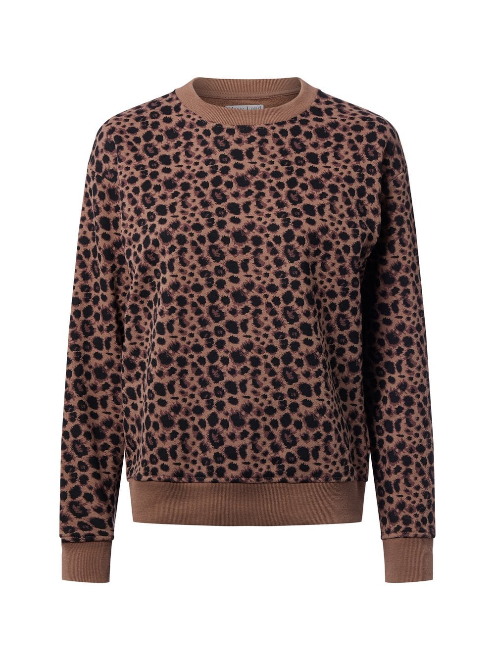 Marie Lund Bluza damska Kobiety Bawełna brązowy wzorzysty, XL