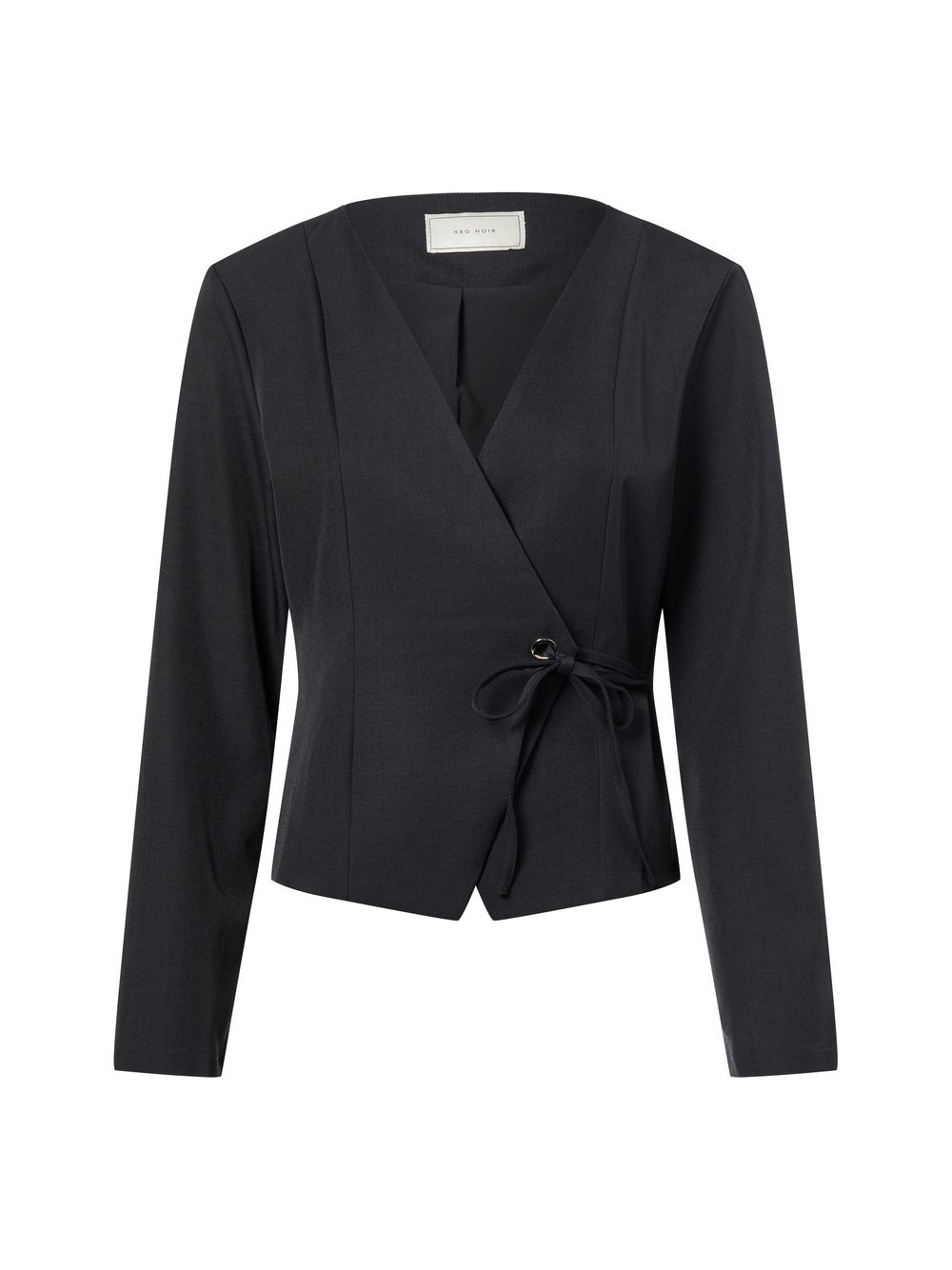 Neo Noir Bluzka damska - Simmi Eyelet Kobiety szary jednolity, 36