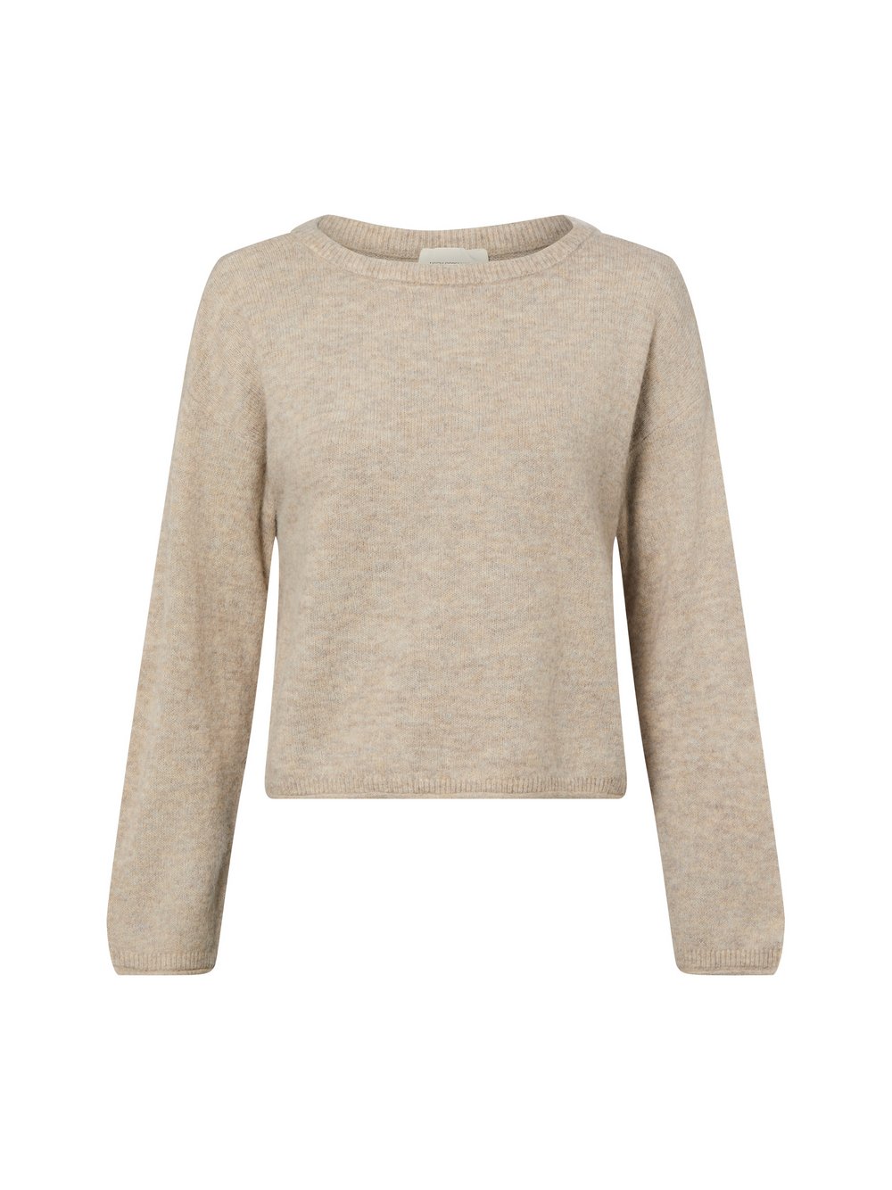 Msch Copenhagen Damski sweter z dzianiny z zawartością alpaki - MSCHKellsey Algeria Kobiety brązowy jednolity, L/XL