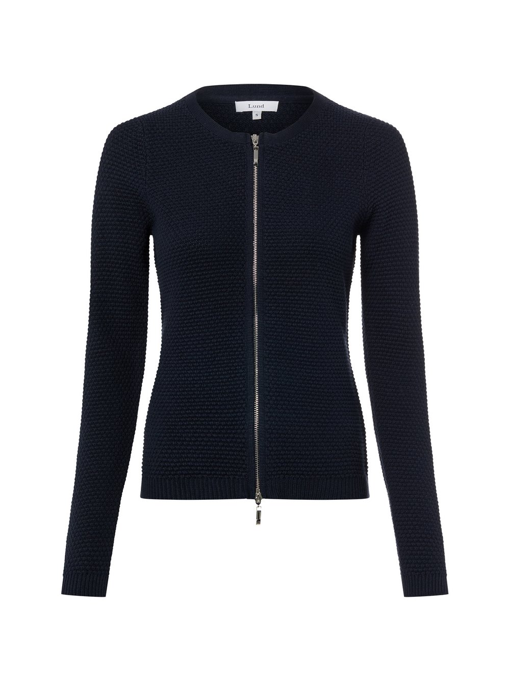 Lund Kardigan damski Kobiety Bawełna niebieski jednolity, L