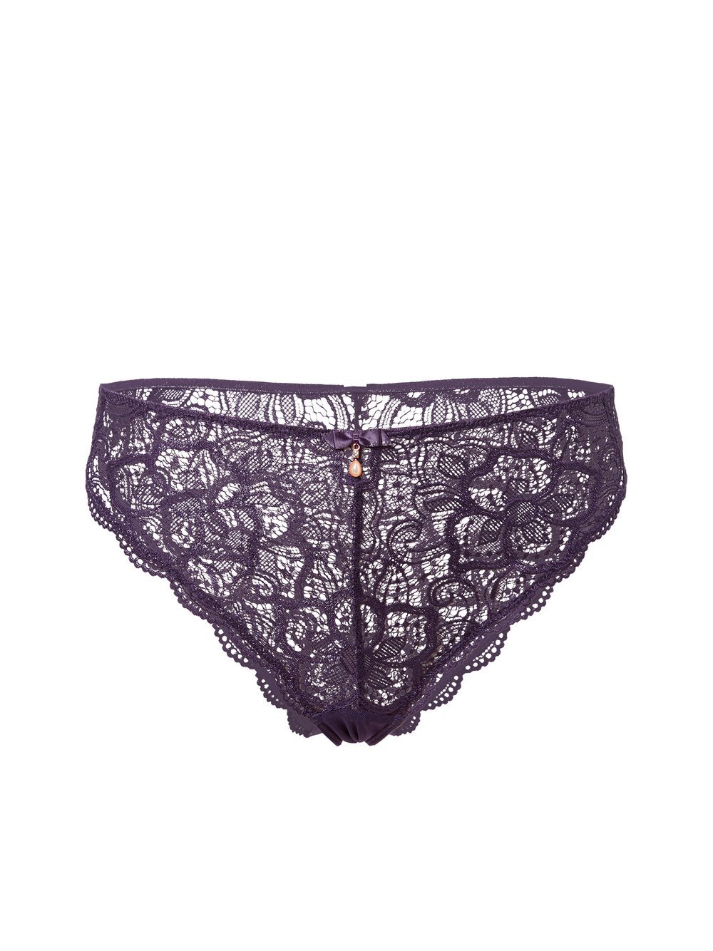 Lascana Stringi Kobiety Koronka lila jednolity, 36/38