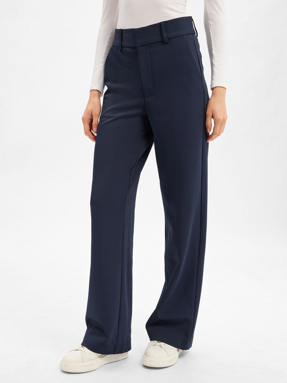 Neo Noir Damskie spodnie materiałowe - Nathalie Kobiety niebieski jednolity, 36