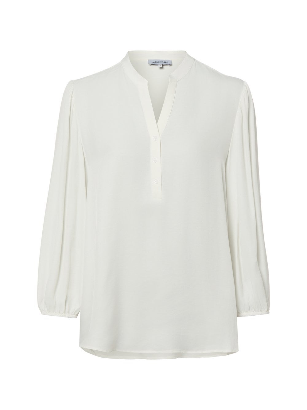 More & More Bluzka damska tunika Kobiety wiskoza biały jednolity, 34