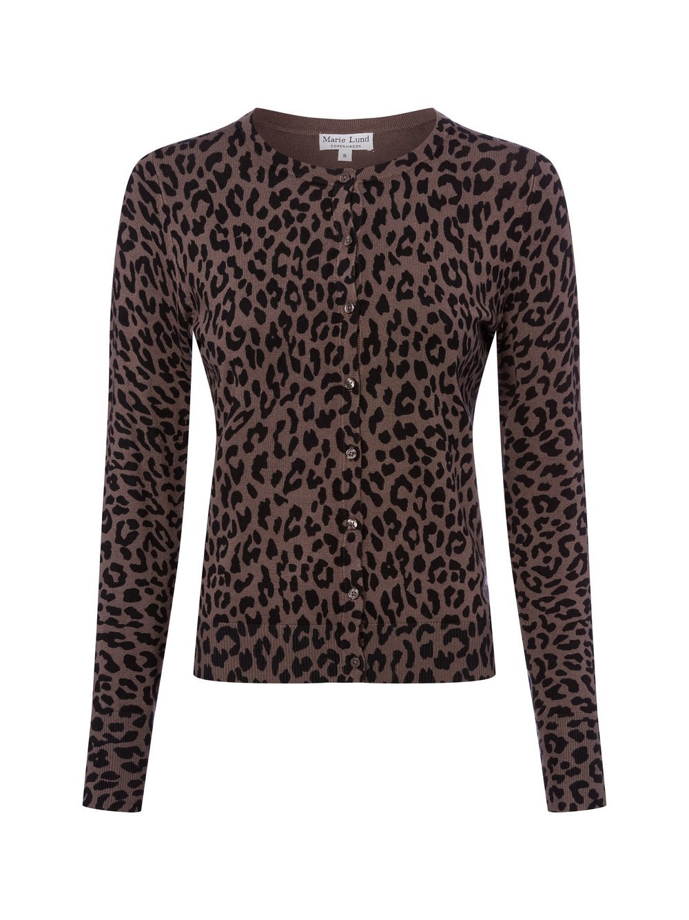 Marie Lund Kardigan damski Kobiety brązowy wzorzysty, L