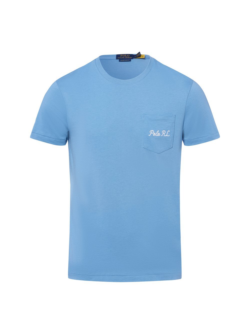 Polo Ralph Lauren T-shirt - niestandardowy krój slim fit Mężczyźni Bawełna niebieski nadruk, XXL