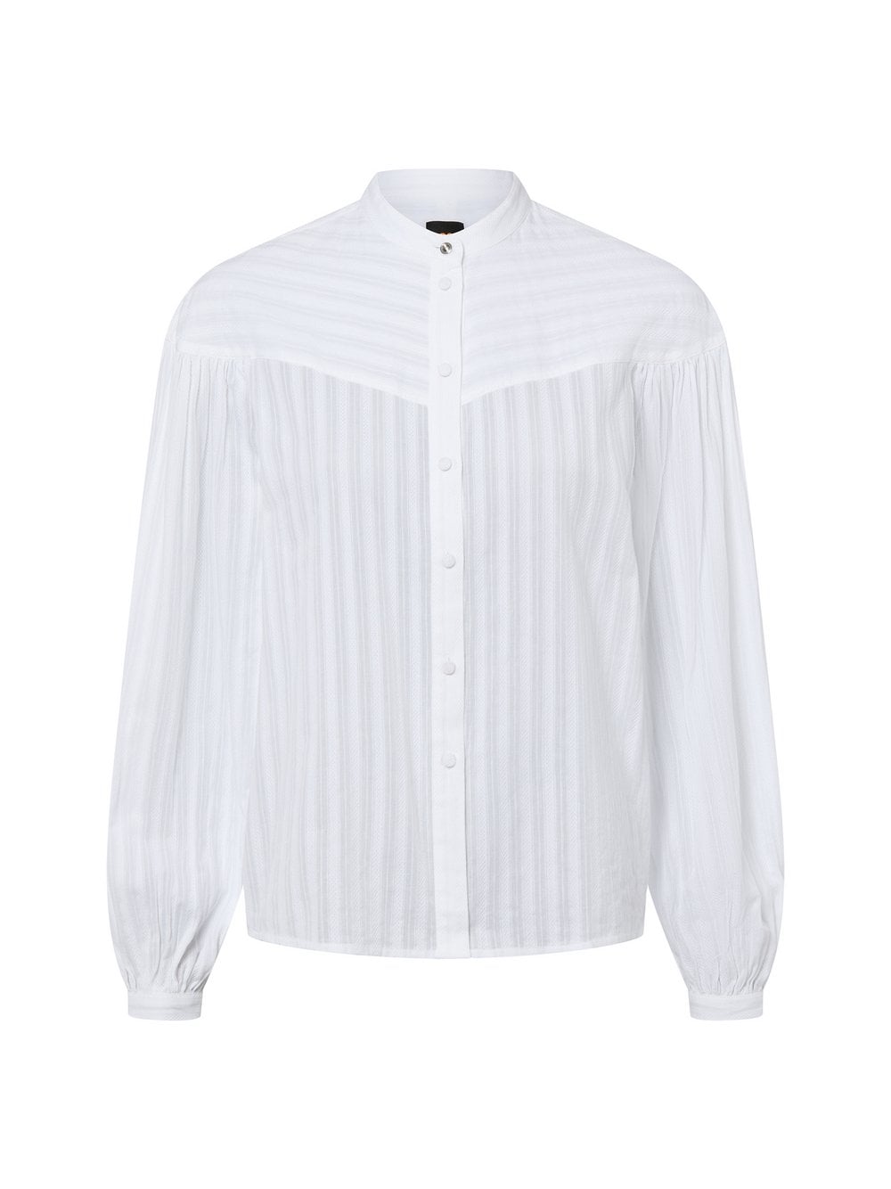 BOSS Orange Bluzka damska - Bilmant Kobiety Bawełna biały wypukły wzór tkaniny, 34