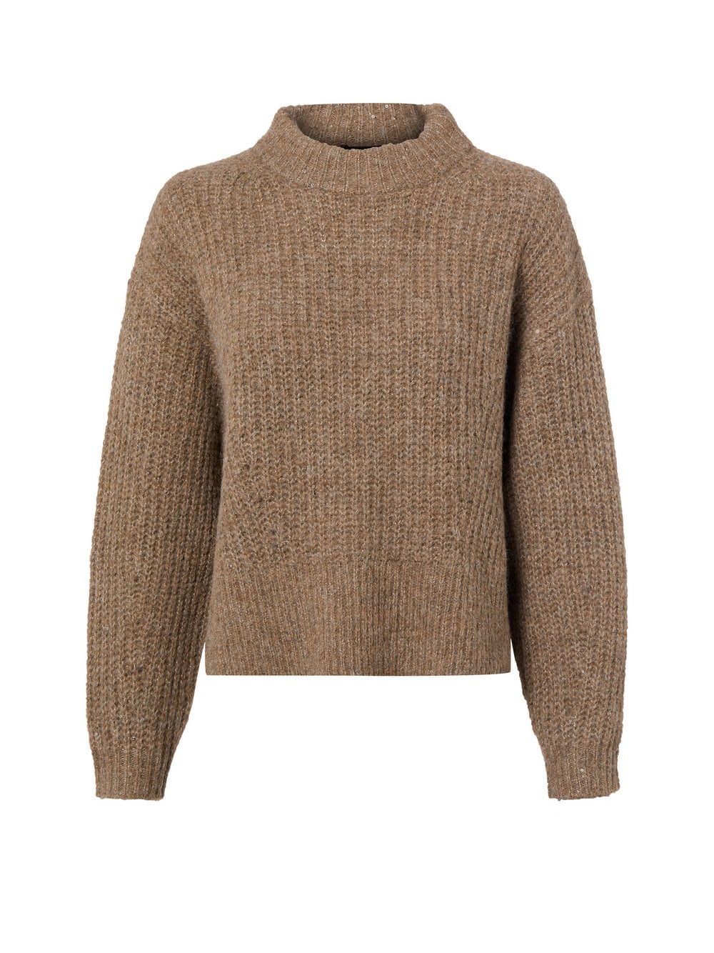 Opus Damski sweter z dzianiny z zawartością wełny - Paliet Kobiety brązowy marmurkowy, 40