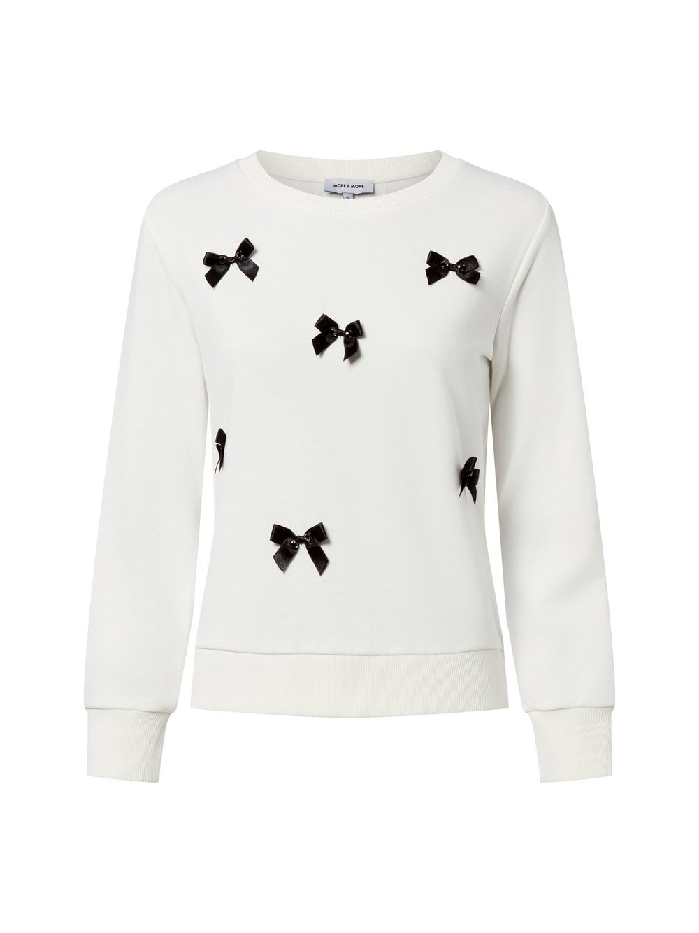 More & More Bluza damska Kobiety Bawełna biały|czarny wzorzysty, 36