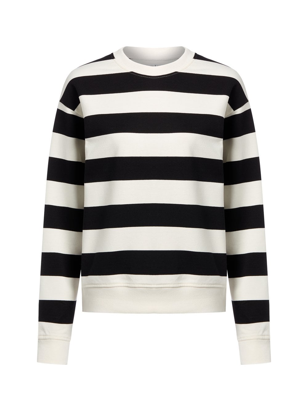 Marie Lund Bluza damska Kobiety Bawełna czarny|biały w paski, M